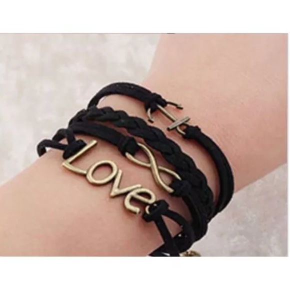 Mary & Heart Jewelry - ‼️LAST ONE‼️Black Fashion Leather Wrap Bracelet